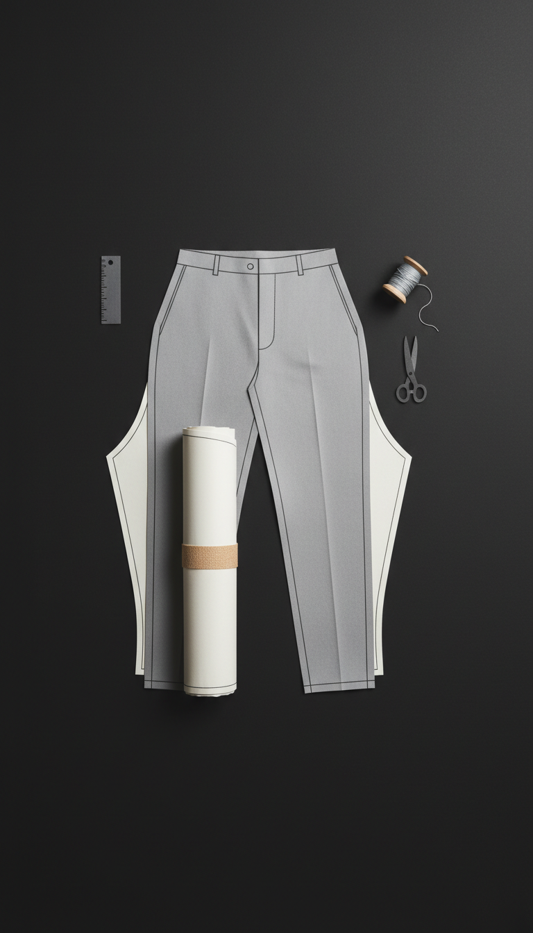 Tailored Trousers Digital CAD Pattern